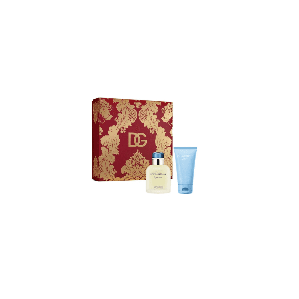 Dolce & Gabbana D&G Light Blue Pour Homme 75ml EDT Spray / 75ml Aftershave Balm -