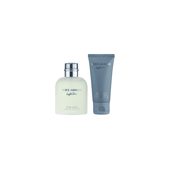 Dolce & Gabbana D&G Light Blue Pour Homme 75ml EDT Spray / 75ml Aftershave Balm -