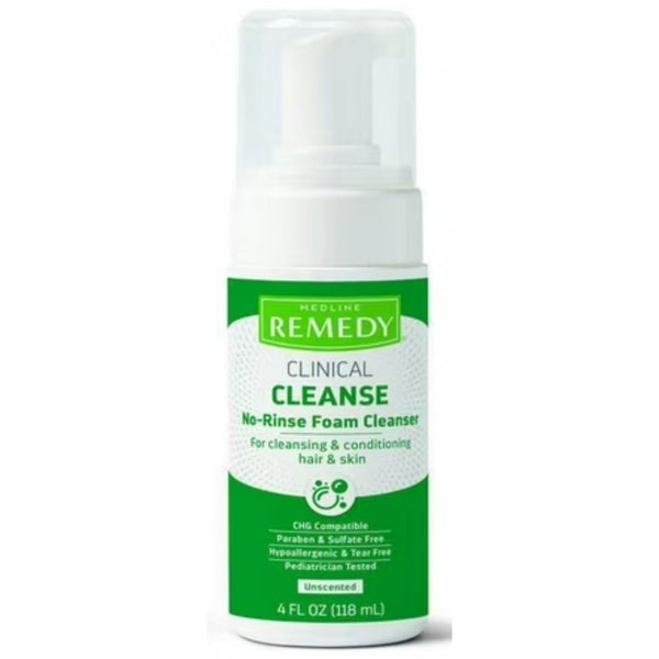 Medline Remedy Medline Remedy Clinical Cleanse 118ml No-Rinse Foam Cleanser - Health & Beauty > Personal Care > Cosmetics > Skin Care > Facial Cleansers