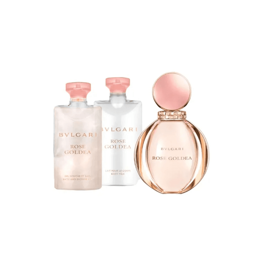 Bvlgari Bvlgari Rose Goldea Gift Set â€“ 90ml Eau de Parfum Spray + 75ml Body Lotion + 75ml Shower Gel + Pouch -