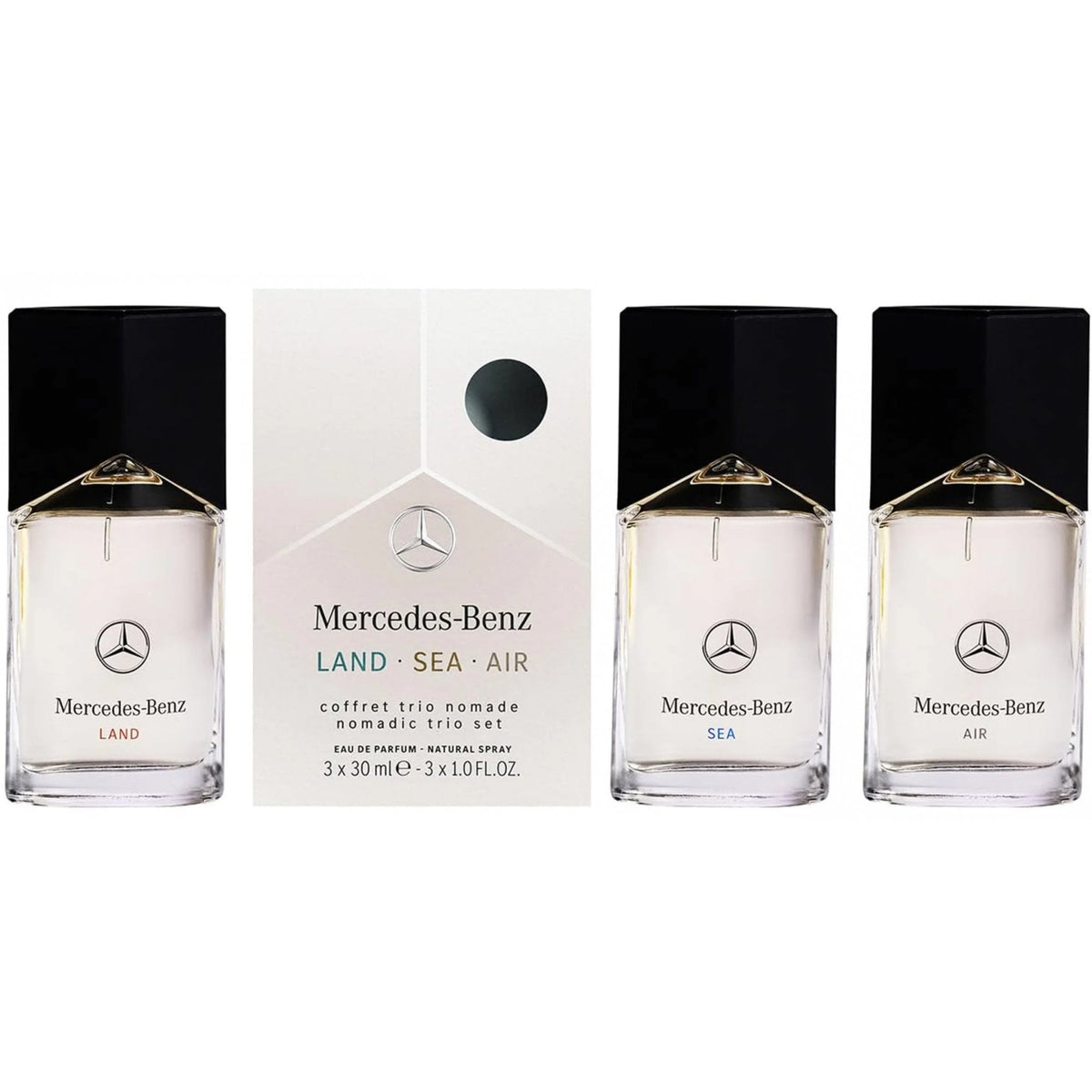 Mercedes Benz Mercedes Benz Multiline Trio Nomade Set Land / Sea / Air 3x30ml EDT - Health & Beauty > Personal Care > Cosmetics > Perfumes & Colognes > Eaux De Toilette