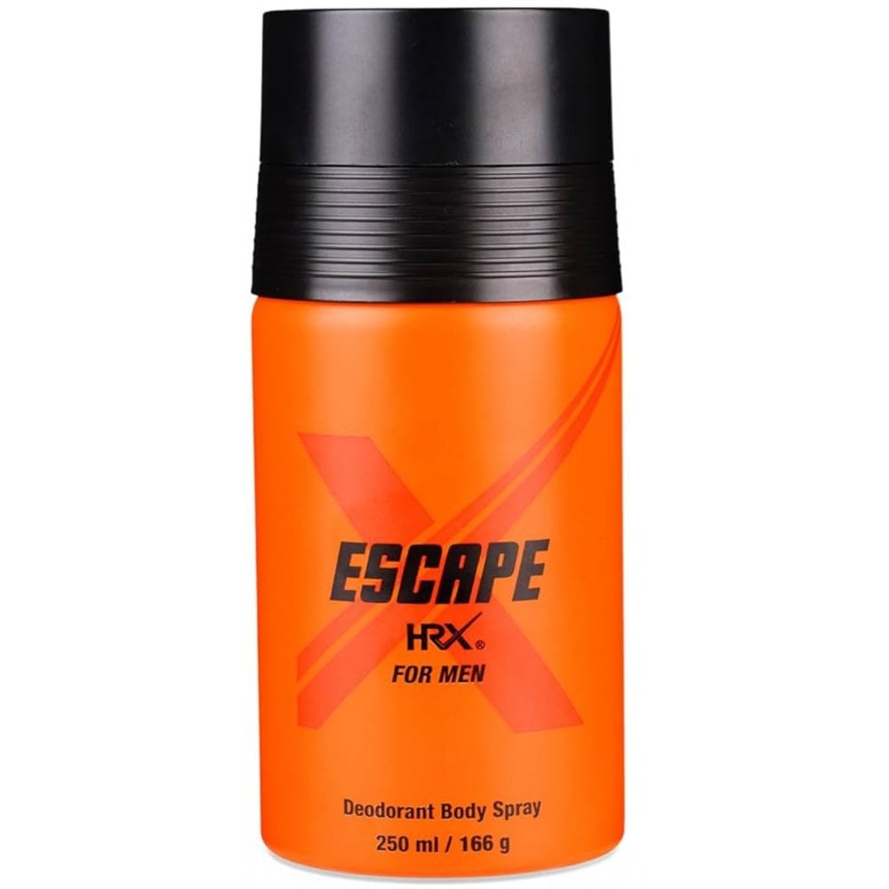 HRX HRX Escape For Men Deodorant Body Spray 250ml - Health & Beauty > Personal Care > Deodorants & Anti-Perspirant > Deodorants