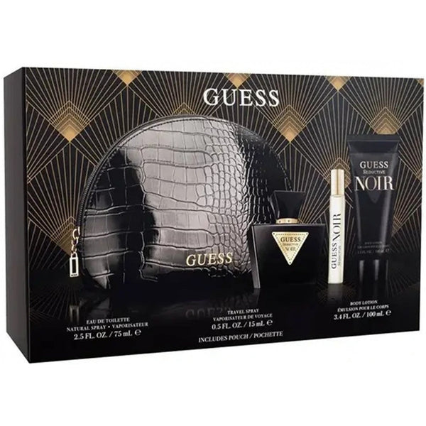 Guess Guess Seductive Noir (W) Gift Set 75ml EDT Spray + 100ml Body Lotion + 15ml EDT Spray + Pouch - Health & Beauty > Personal Care > Cosmetics > Bath & Body Gift Sets