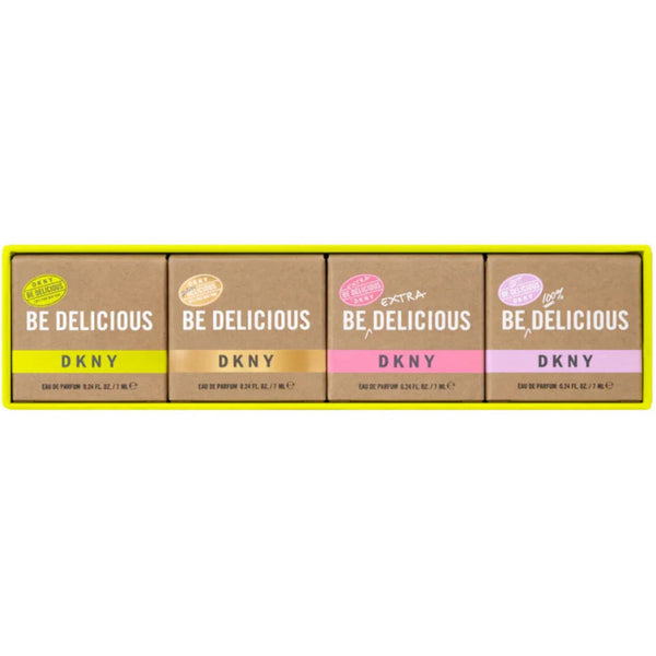 DKNY DKNY Mini Set 4x7ml EDP - (Be Delicious, Be Extra Delicious, Golden Delicious, Be 100% Delicious) - Health & Beauty > Personal Care > Cosmetics > Perfumes & Colognes > Eaux de Parfum