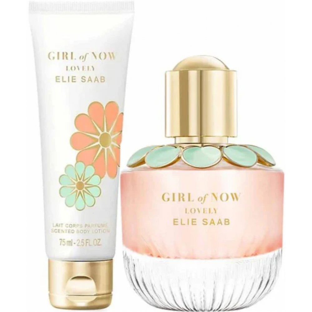 Elie Saab Elie Saab Girl Of Now Lovely EDP Gift Set 50ml + 75ml Body Lotion - Health & Beauty > Personal Care > Cosmetics > Bath & Body Gift Sets