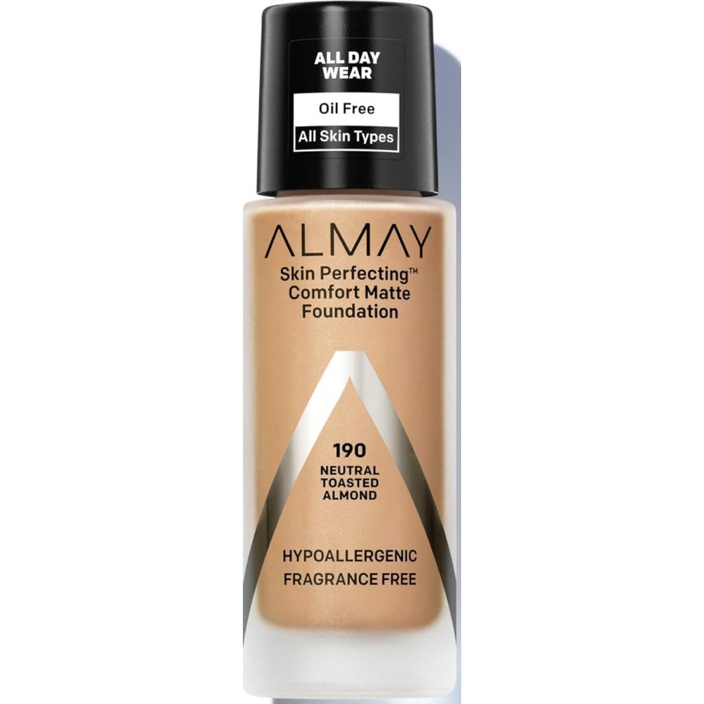 Almay Almay Skin Perfecting Comfort Matte Foundation 30ml - 190 Neutral Toasted Almond - Health & Beauty > Personal Care > Cosmetics > Makeup > Face Makeup > Foundations & Concealers