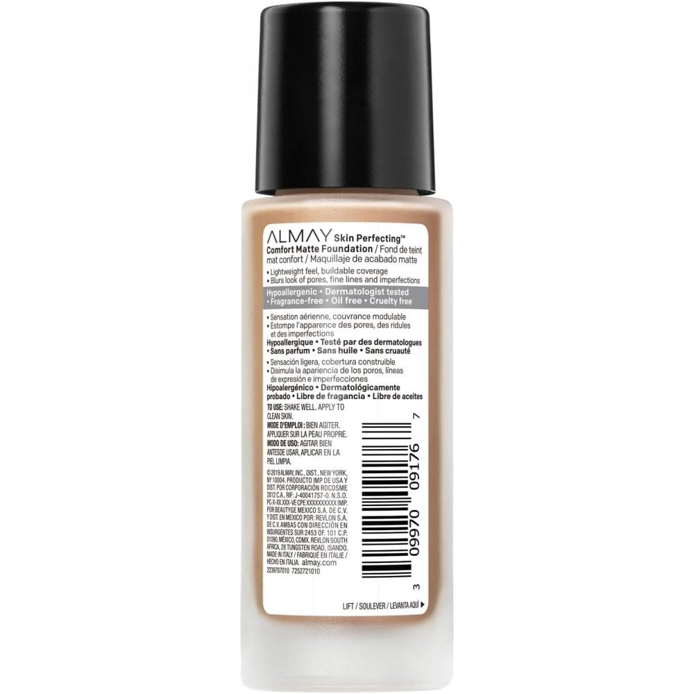 Almay Almay Skin Perfecting Comfort Matte Foundation 30ml - 190 Neutral Toasted Almond - Health & Beauty > Personal Care > Cosmetics > Makeup > Face Makeup > Foundations & Concealers