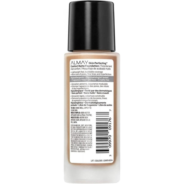 Almay Almay Skin Perfecting Comfort Matte Foundation 30ml - 190 Neutral Toasted Almond - Health & Beauty > Personal Care > Cosmetics > Makeup > Face Makeup > Foundations & Concealers