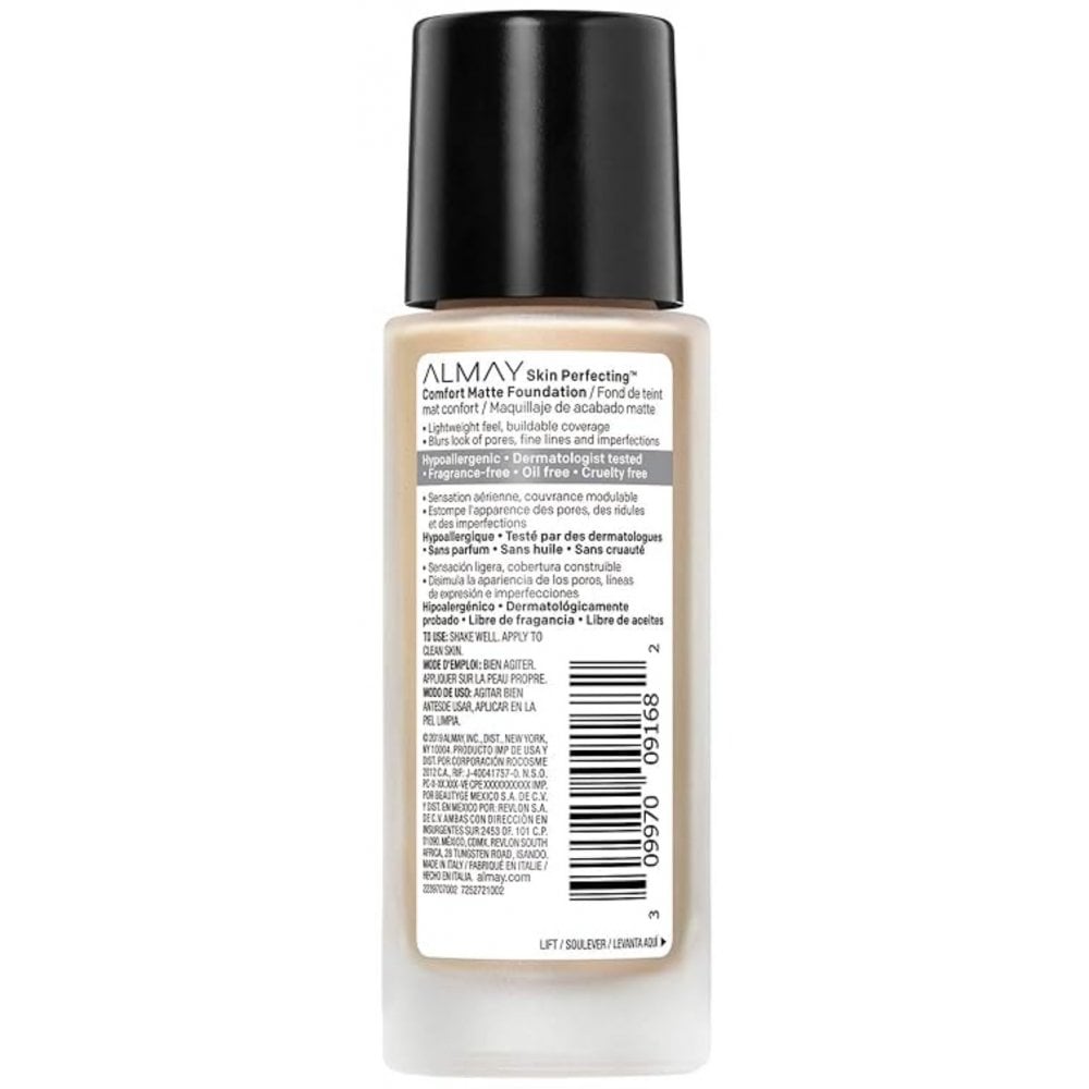 Almay Almay Skin Perfecting Comfort Matte Foundation 30ml - 110 Neutral Buff - Health & Beauty > Personal Care > Cosmetics > Makeup > Face Makeup > Foundations & Concealers