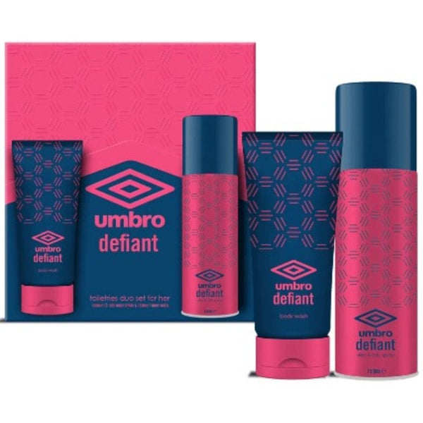 Umbro Umbro Defiant For Her Gift Set 150ml Body Spray + 150ml Body Wash - Health & Beauty > Personal Care > Cosmetics > Bath & Body Gift Sets