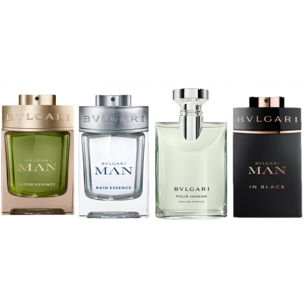 Bvlgari Bvlgari Miniatures For Him Gift Set 5ml EDT + 5ml Rain Essence EDP + 5ml Wood Essence EDP + 5ml In Black EDP - Health & Beauty > Personal Care > Cosmetics > Perfumes & Colognes > Eaux de Parfum