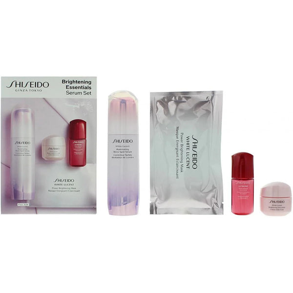 Shiseido Shiseido Brightening Essentials Gift Set: Serum 50ml - Gel Cream 15ml - Power Infusing Concentrate 10ml - Face Mask - Health & Beauty > Personal Care > Cosmetics > Cosmetic Sets