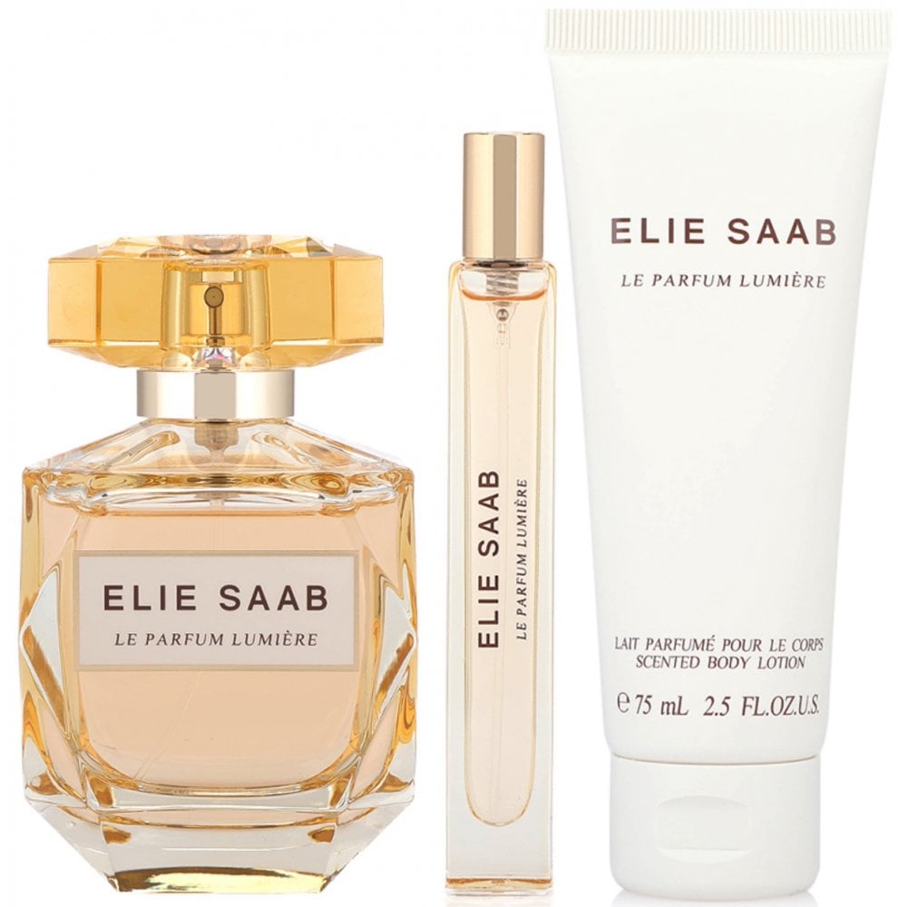 Elie Saab Le Parfum Lumiere Gift Set EDP 90ml + EDP 10ml + BL 75ml