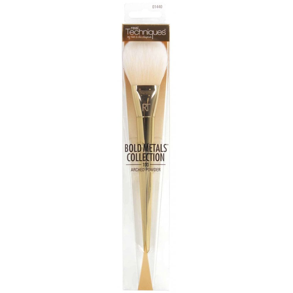 Real Techniques Real Techniques Bold Metals Collection Cosmetic Brush - Arched Powder - Health & Beauty > Personal Care > Cosmetics > Cosmetic Tools > Makeup Tools > Makeup Brushes