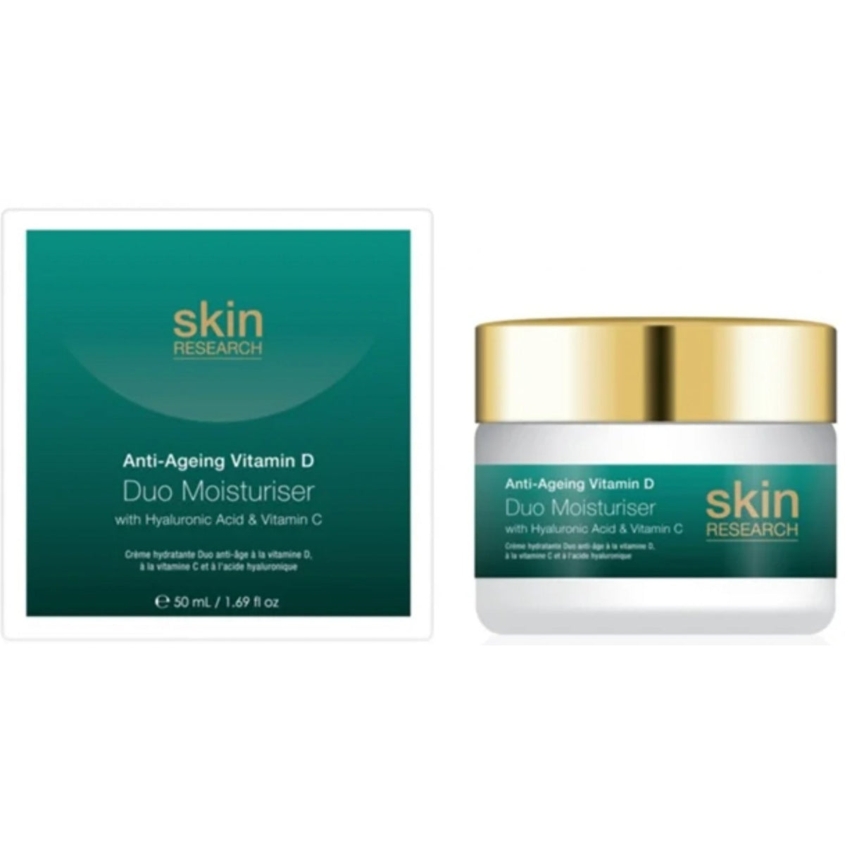 Skin Research Skin Research Anti-Ageing Vitamin D With Hyaluronic Acid & Vitamin C Duo Moisturiser 50ml - Health & Beauty > Personal Care > Cosmetics > Skin Care > Anti-Aging Skin Care