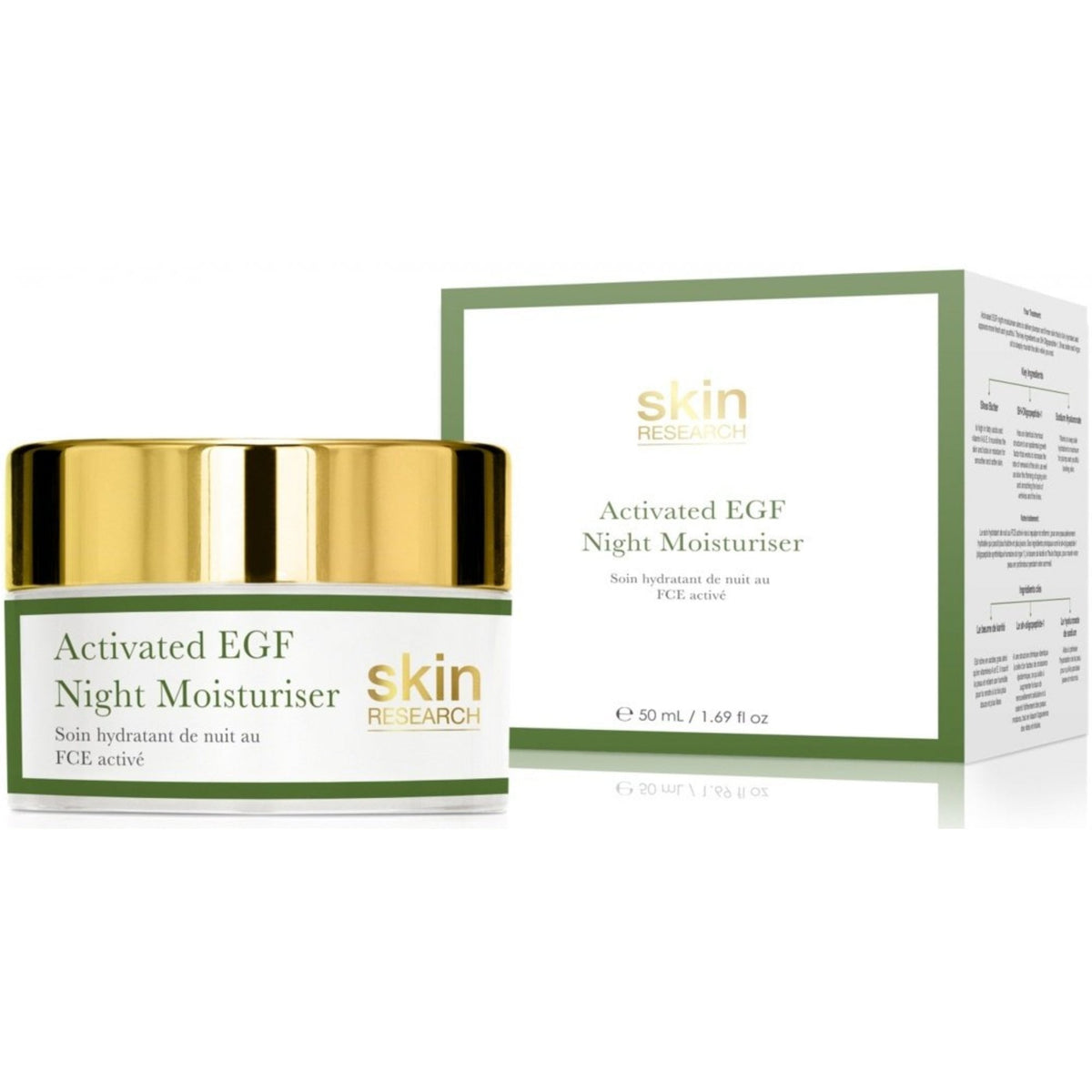 Skin Research Skin Research Advanced Epidermal Growth Factor Night Moisturiser 50ml - Health & Beauty > Personal Care > Cosmetics > Skin Care > Anti-Aging Skin Care