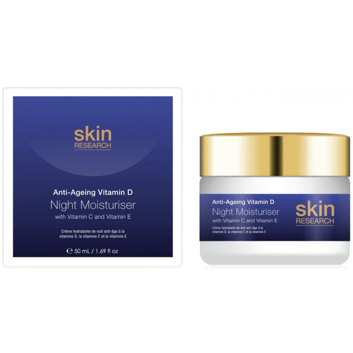 Skin Research Skin Research Anti-Ageing Vitamin D Night Moisturiser 50ml - Health & Beauty > Personal Care > Cosmetics > Skin Care > Anti-Aging Skin Care