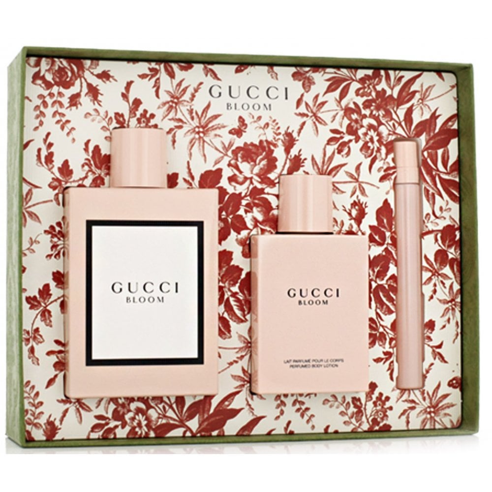 Gucci Bloom Set 100ml EDP Spray + EDP 10ml + BL 100ml