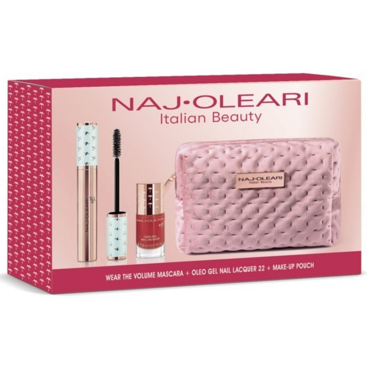 Naj Oleari Naj Oleari Gift Set Wear The Volume Mascara + Oleo Gel Nail Lacquer 22 Red + Pouch - Health & Beauty > Personal Care > Cosmetics > Cosmetic Sets