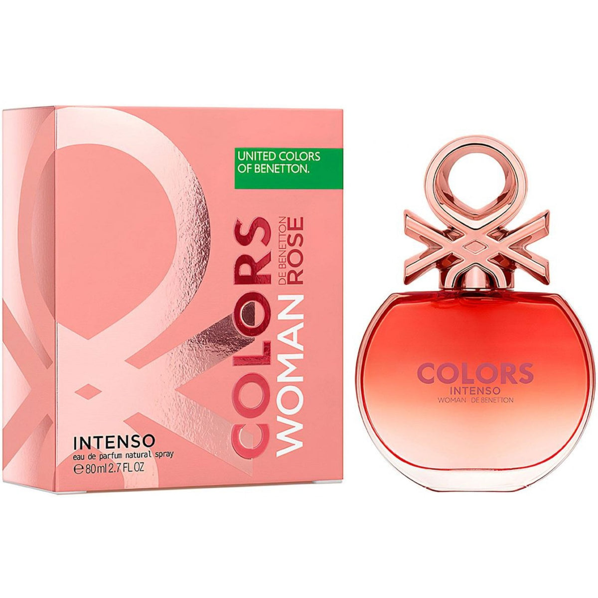 Benetton Benetton Colours De Benetton Woman Rose Intenso 80ml EDP Spray - Health & Beauty > Personal Care > Cosmetics > Perfumes & Colognes > Eaux de Parfum
