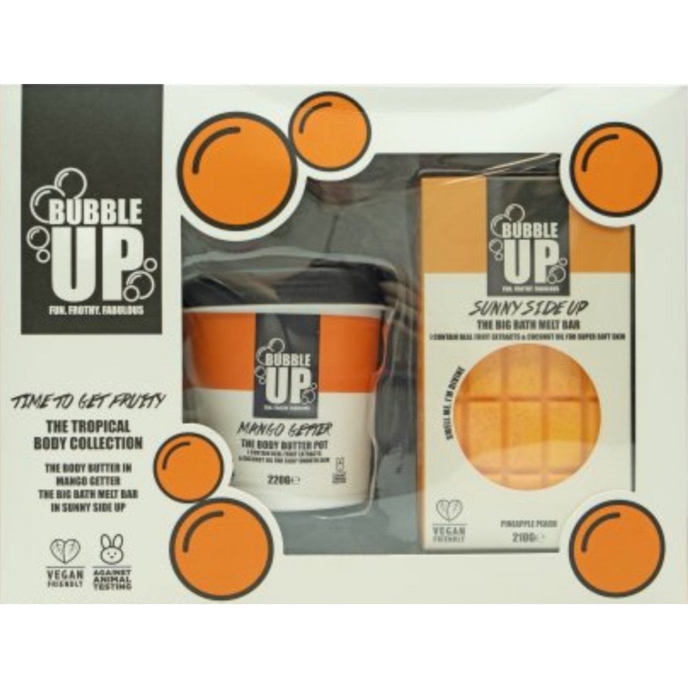 Bubble Up Bubble Up Tropical Gift Set 210g Sunny Side Up Big Bath Bar + 220g Mango Getter Body Butter - Health & Beauty > Personal Care > Cosmetics > Bath & Body Gift Sets