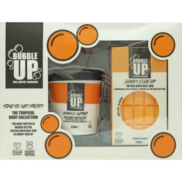 Bubble Up Bubble Up Tropical Gift Set 210g Sunny Side Up Big Bath Bar + 220g Mango Getter Body Butter - Health & Beauty > Personal Care > Cosmetics > Bath & Body Gift Sets