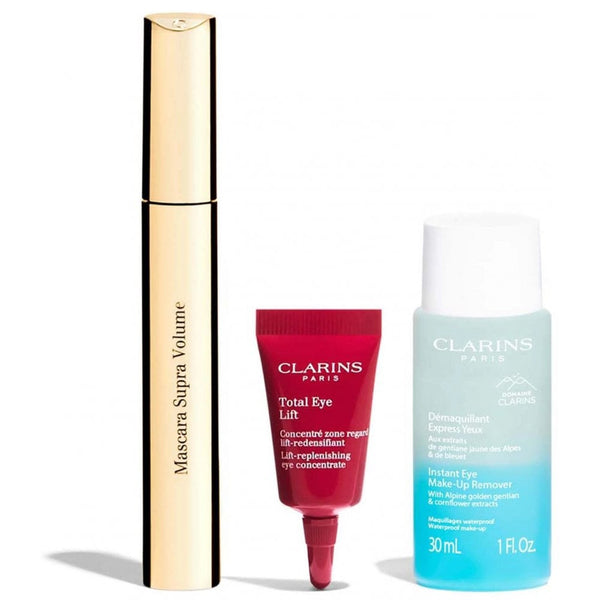 Clarins Clarins All About Eyes Gift Set 8ml Supra Volume Mascara + 30ml Instant Eye Make-Up Remover + 3ml Total Eye Lift - Health & Beauty > Personal Care > Cosmetics > Cosmetic Sets