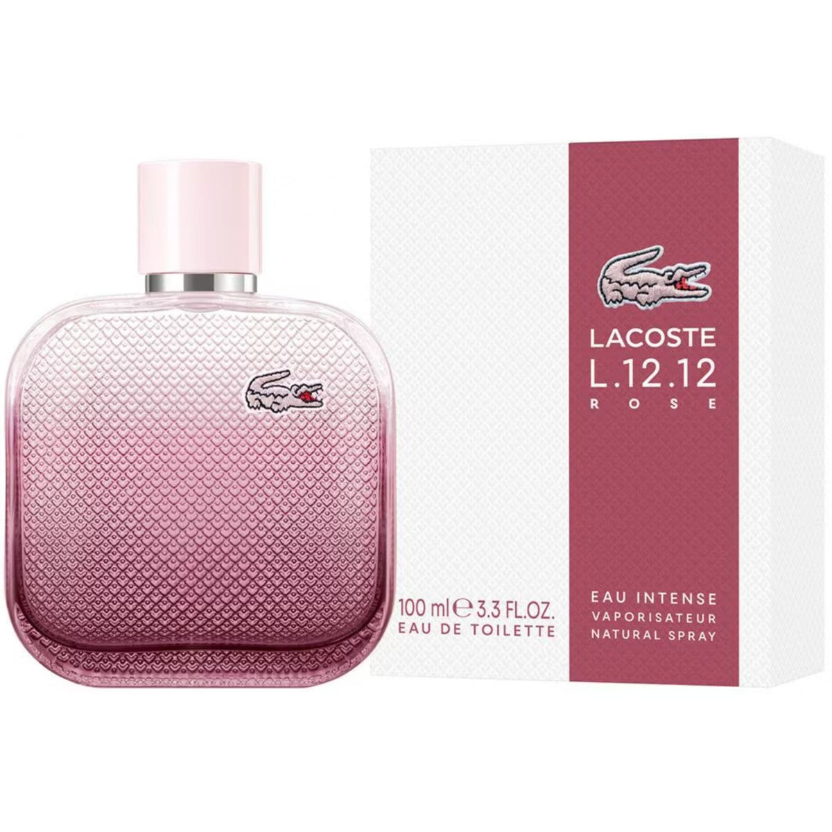 Lacoste Lacoste L.12.12 Rose Eau Intense 100ml EDT Spray - Health & Beauty > Personal Care > Cosmetics > Perfumes & Colognes > Eaux De Toilette