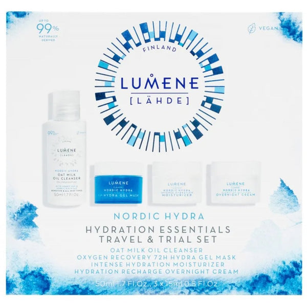 LUMENE Lumene Nordic Hydra Gift Set 50ml Oat Milk Oil Cleanser + 15ml Gel Mask + 15ml Moisturizer + 15ml Overnight Cream - Health & Beauty > Personal Care > Cosmetics > Cosmetic Sets