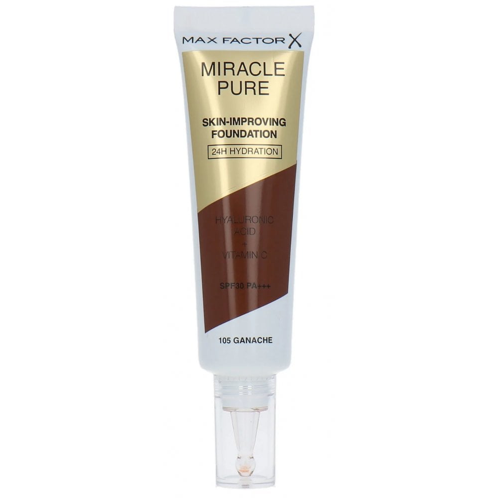 MAX FACTOR Max Factor Miracle Pure Skin-Improving Foundation SPF30 30ml - 105 Ganache - Health & Beauty > Personal Care > Cosmetics > Makeup > Face Makeup > Foundations & Concealers