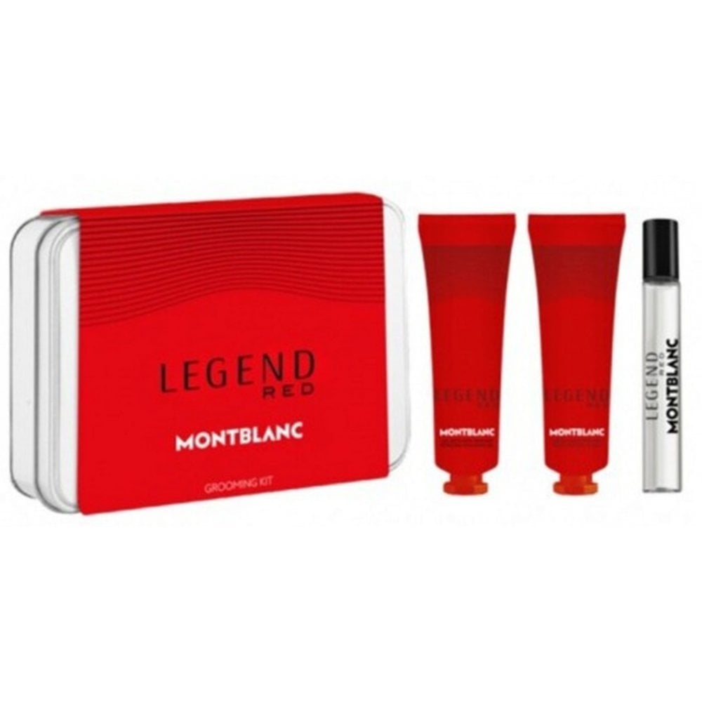 Mont Blanc Legend Red Grooming Kit Set EDP 7.5ml + Face Cream 30ml + Cleansing Gel 30ml