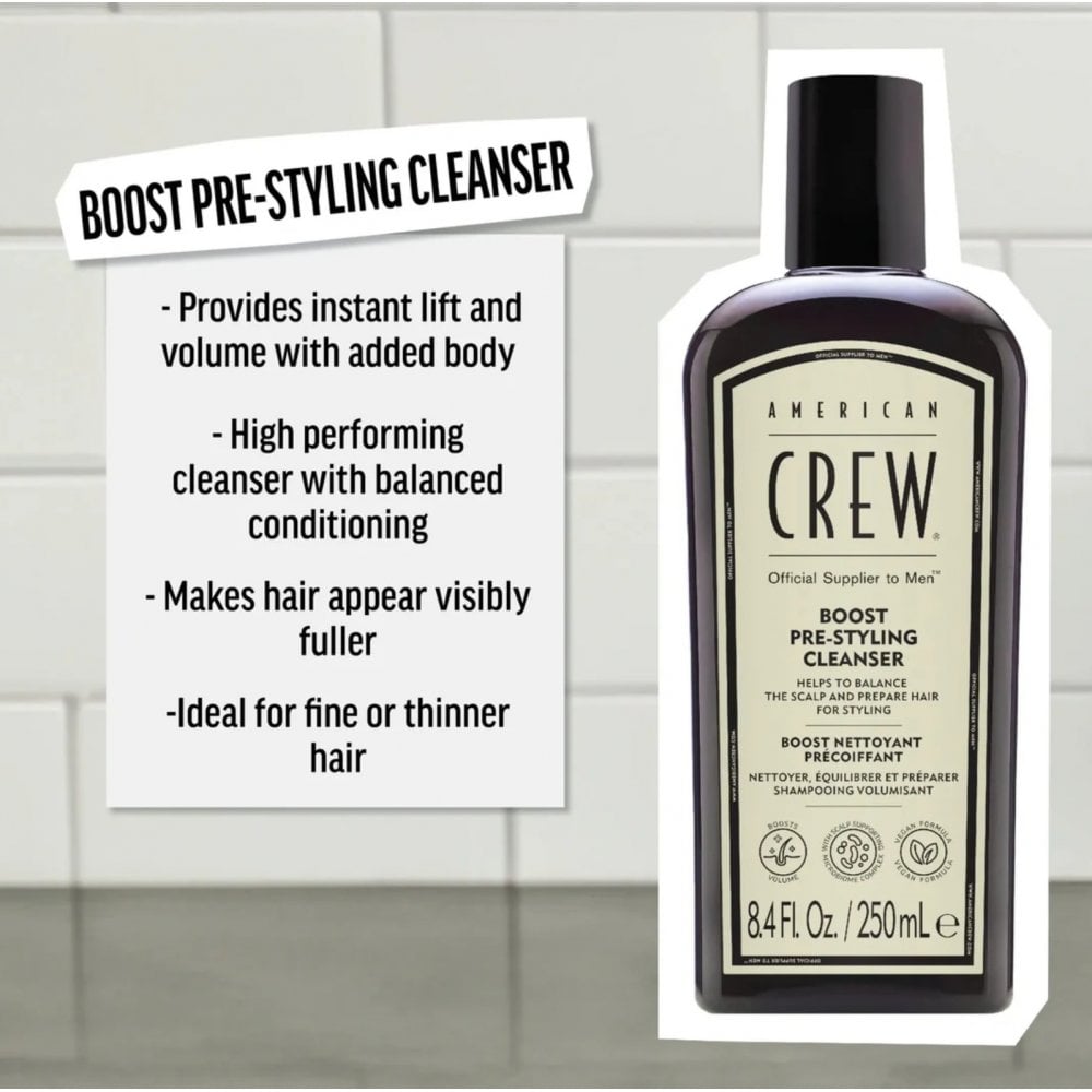 American Crew Boost Pre-Styler Shampoo 250ml