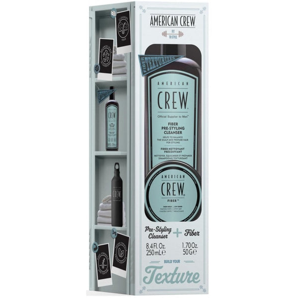 American Crew Fiber Gift Set Pre Styling Cleanser + Fiber
