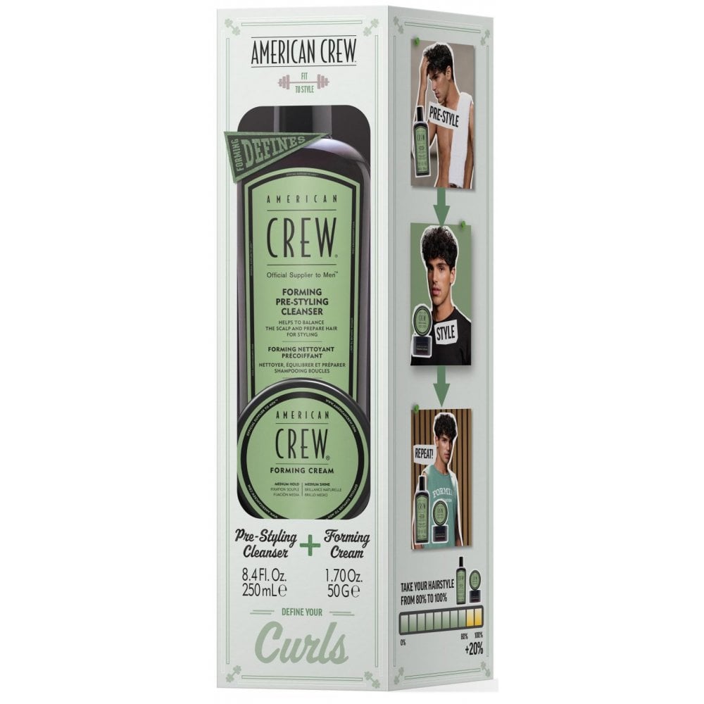 American Crew Forming Duo Gift Set Pre Styling Cleanser + Foaming Cream