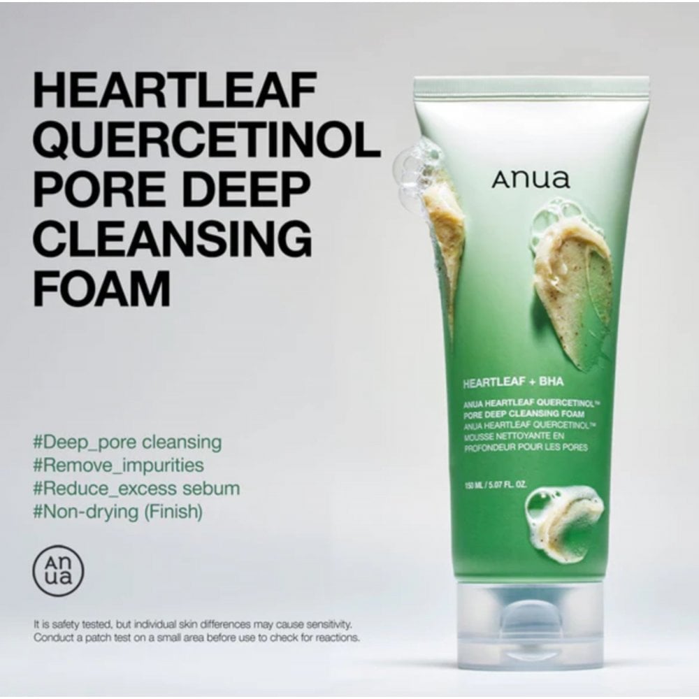 Anua Heartleaf Quercetinol Pore Deep Cleansing Foam 150ml