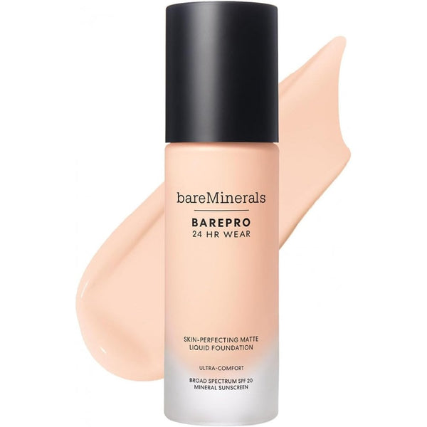 bareMinerals Barepro 24Hr Matte Comfort Liquid Foundation Mineral SPF20 30ml - Light 26 Cool