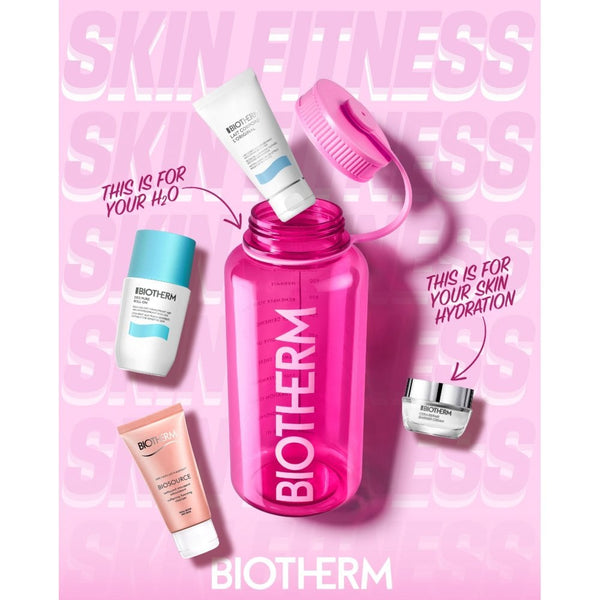 Biotherm Set: Deo Pure Deodorant Roll On 50ml + Lait Corporel Anti Drying Body Milk 50ml + Biosource Cleanser 50ml + Barrier Day Cream 15ml