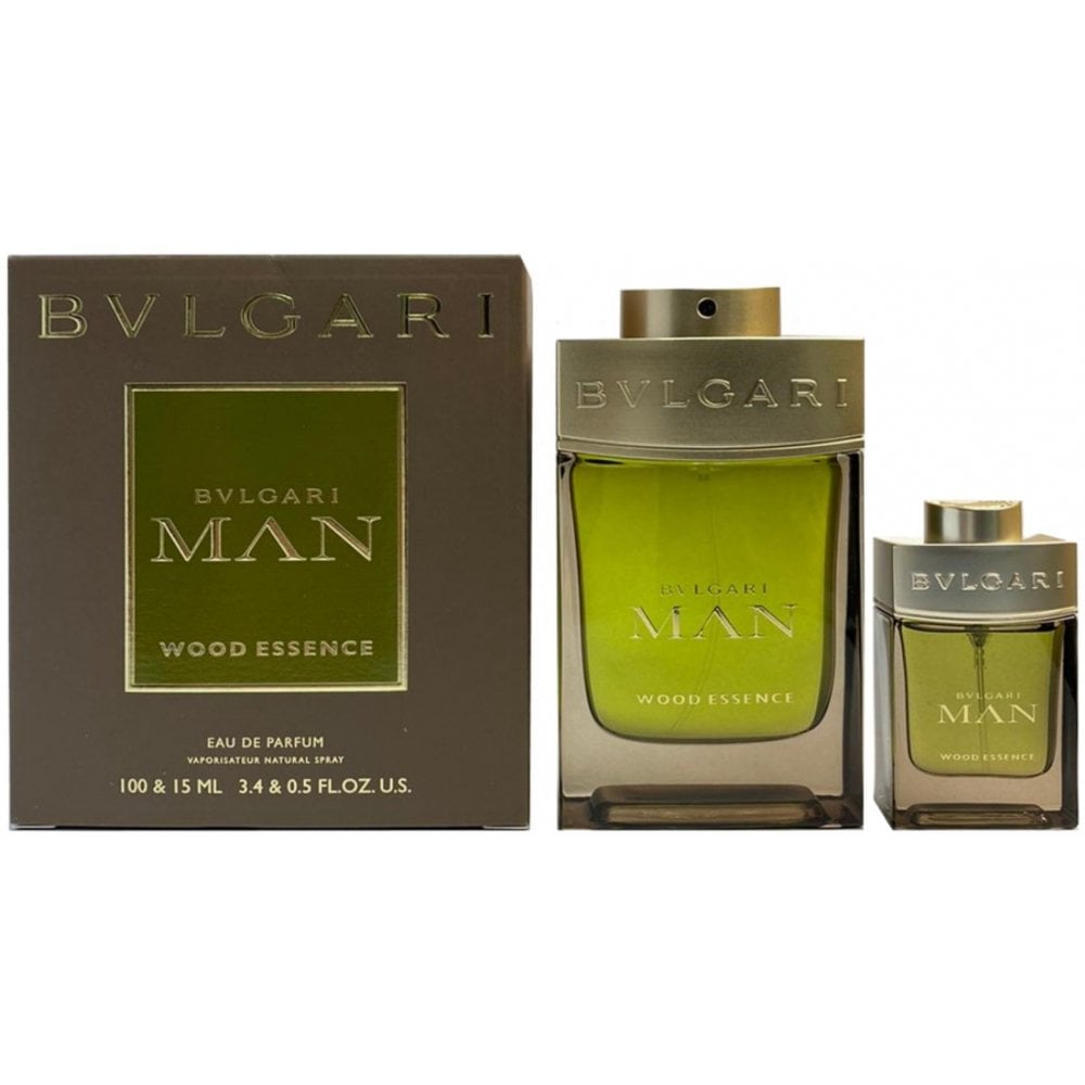 Bvlgari Man Wood Essence Gift Set 100ml EDP Spray + EDP 15ml