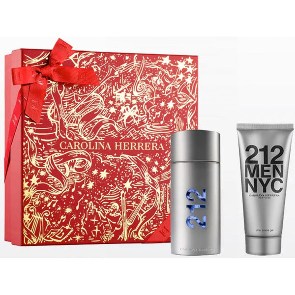 Carolina Herrera 212 Men NYC Gift Set: 100ml EDT Spray - Aftershave Balm 100ml