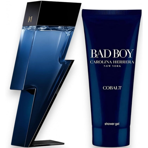 Carolina Herrera Bad Boy Cobalt Gift Set 100ml EDT Spray - Shower Gel 100ml