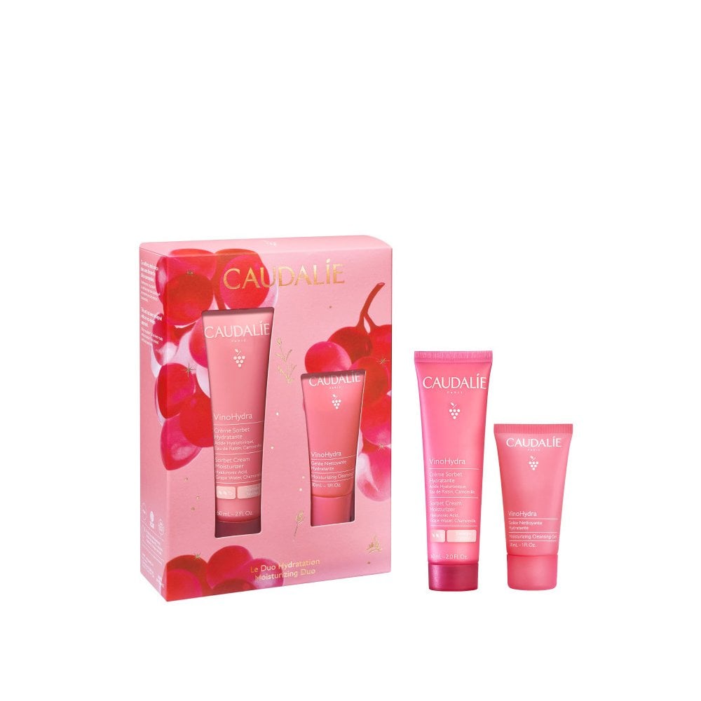Caudalie Moisturizing Duo Cleansing Gel 30ml & Sorbet Cream Moisturizer 60ml
