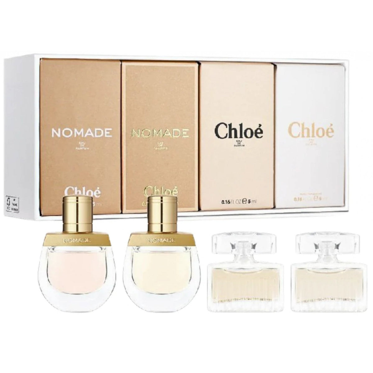 Chloe Mini Gift Set: Chloe EDP 5ml - Nomade EDP 5ml - Nomade EDT 5ml - Rose Tangerine EDT 5ml