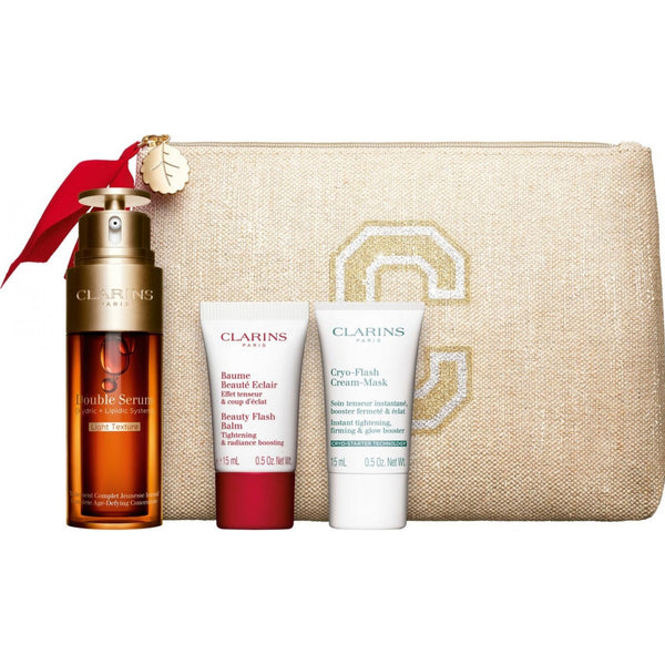 Clarins Double Serum Light Collection Clarins Double Serum Light 50ml + Clarins Baume BeautÃ© Eclair 15ml + Clarins Cryo-Flash Cream-Mask 15ml