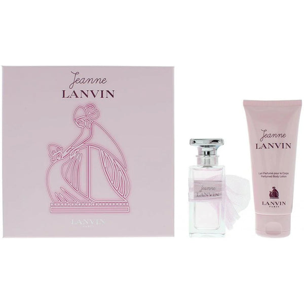 Lanvin Jeanne Gift Set 50ml EDP Spray + Body Lotion 100ml