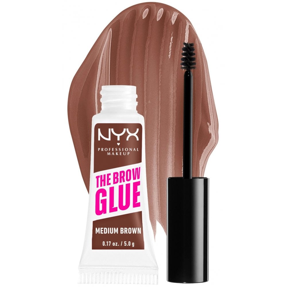 NYX The Brow Glue Brow Gel 5g - Medium Brown