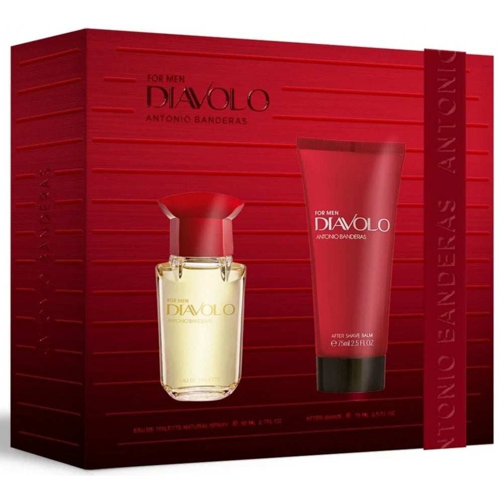 Antonio Banderas Diavolo Gift Set 50ml EDT Spray - Aftershave Balm 75ml