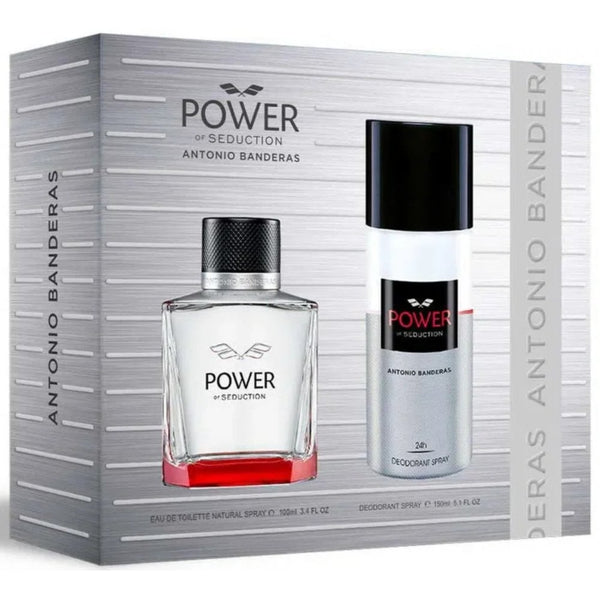 Antonio Banderas Power Of Seduction Gift Set 100ml EDT Spray - Deodorant Spray 150ml