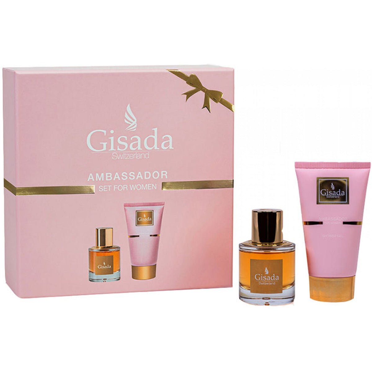 Gisada Ambassador Women Gift Set 50ml EDP Spray + Shower Gel 100ml
