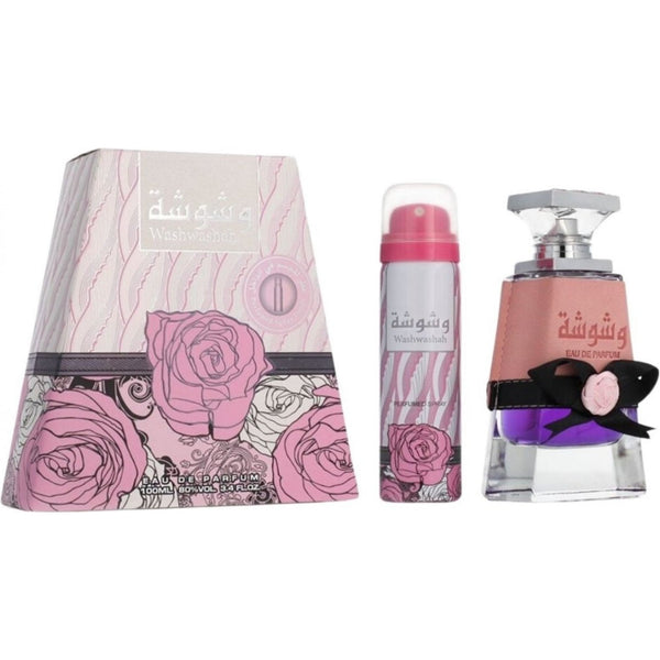 Lattafa Washwasha Gift Set 100ml EDP Spray + Deodorant Spray 50ml