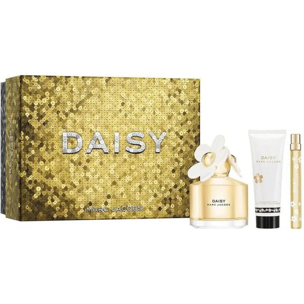 Marc Jacobs Daisy Gift Set 100ml EDT Spray + Body Lotion 75ml + Eau de Toilette 10ml